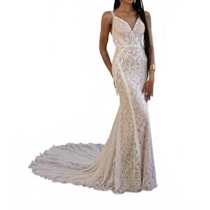 NEW ALL WHO WANDER jonni gown in shades of ivory